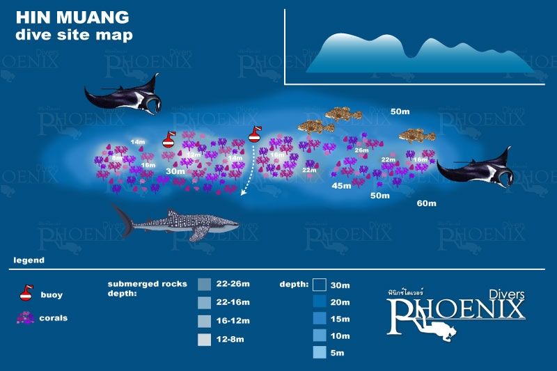 hin muang diving site map