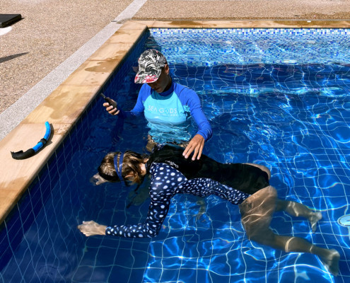 freedive static instructor perfomance